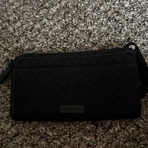 Vera Bradley Black Quilted Wristlet